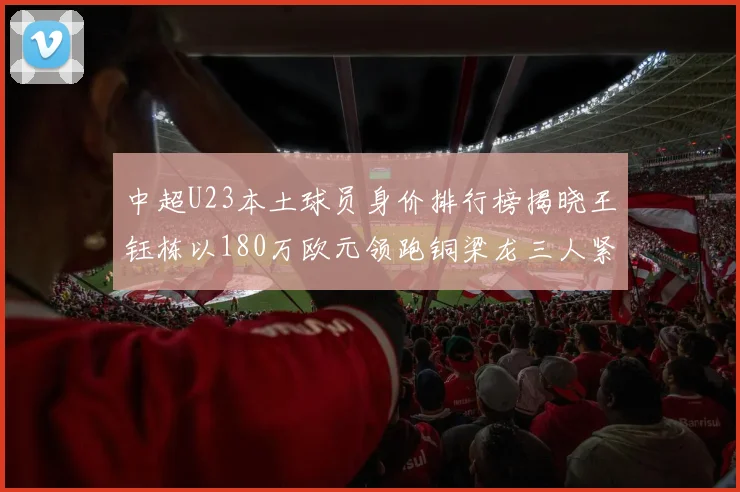 中超U23本土球员身价排行榜揭晓王钰栋以180万欧元领跑铜梁龙三人紧随其后